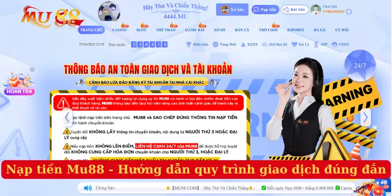 Nạp Tiền Mu88 - Hướng Dẫn Quy Trình Giao Dịch Đúng Đắn